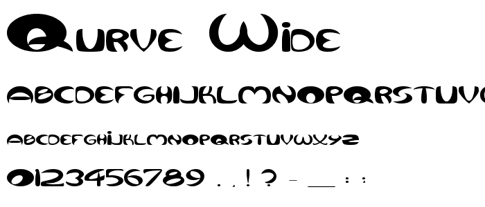 Qurve Wide font